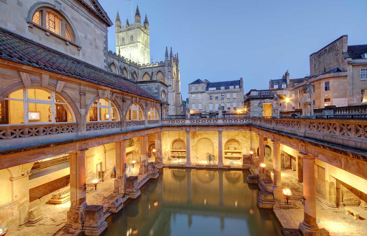 Bathen House Boutique Hotel Luaran gambar The Roman Baths in Bath